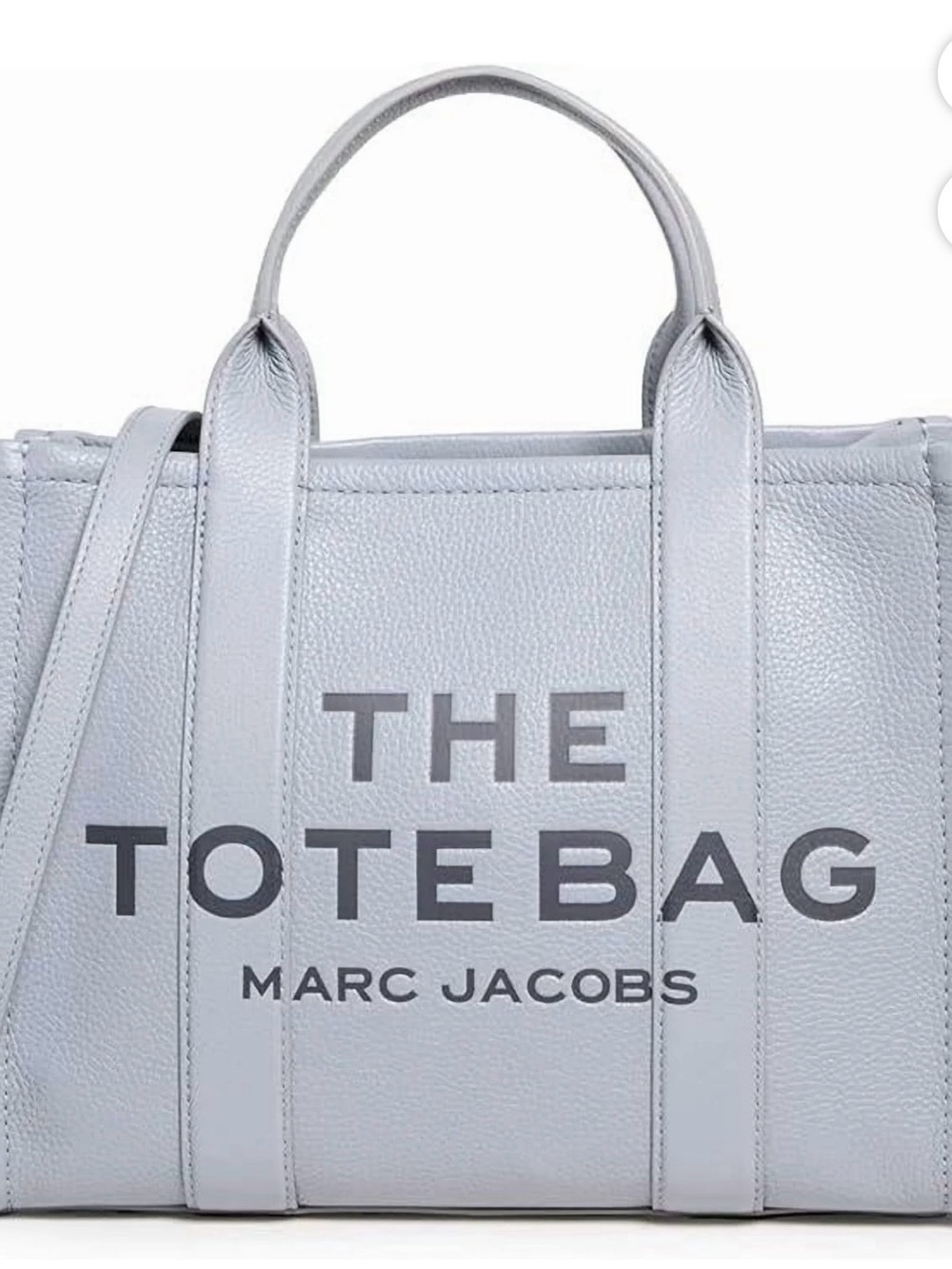 NWT Marc Jacobs The Medium Leather Tote Bag - 050 Wolf Grey